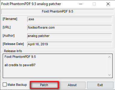 Foxit PhantomPDF Patch