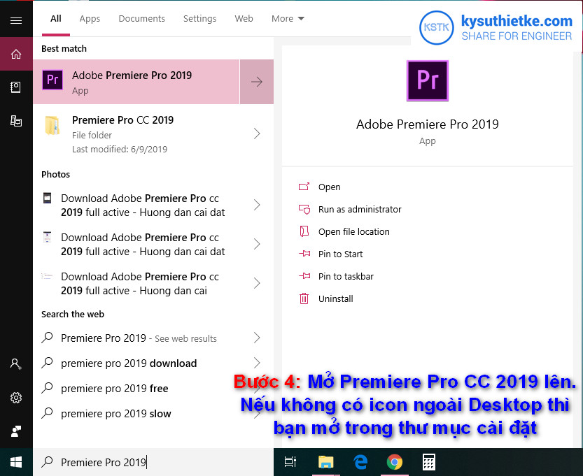 Download Adobe Premiere Pro cc 2019 full active - Huong dan cai dat