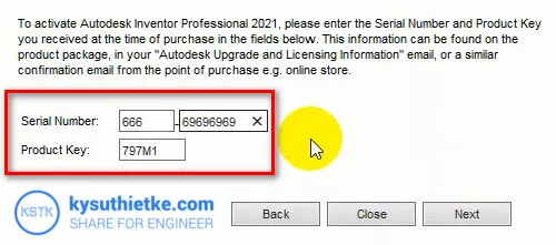 Download Autodesk Inventor 2021 Full Link Google Drive - Hướng dẫn cài đặt 10 Kích hoạt bản quyền Autodesk Inventor 2021 - Nhập Serial Number and Product Key
