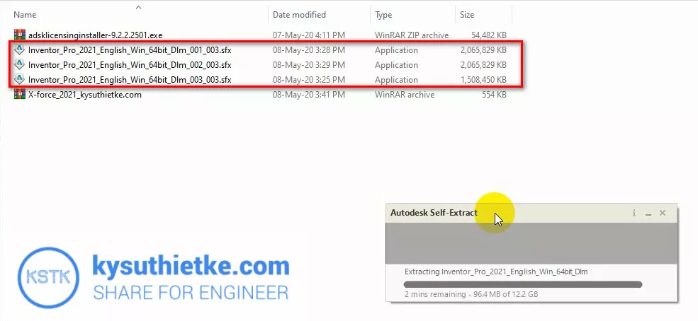 Download Autodesk Inventor 2021 Full Link Google Drive - Hướng dẫn cài đặt 2 Cài đặt Autodesk Inventor 2021 - Giải nén