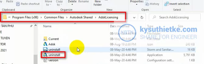 Download Autodesk Inventor 2021 Full Link Google Drive - Hướng dẫn cài đặt 6 Uninstall Autodesk Licensing Service 10