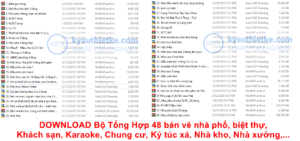 Download Thư Viện Dân Dụng 48 Bản vẽ Nhà phố, Biệt thự, chung cư,… Thư viện 48 bản vẽ nhà phố, biệt thự, khách sạn, chung cư,...