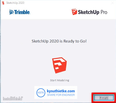 Install Finish SketchUP 2020