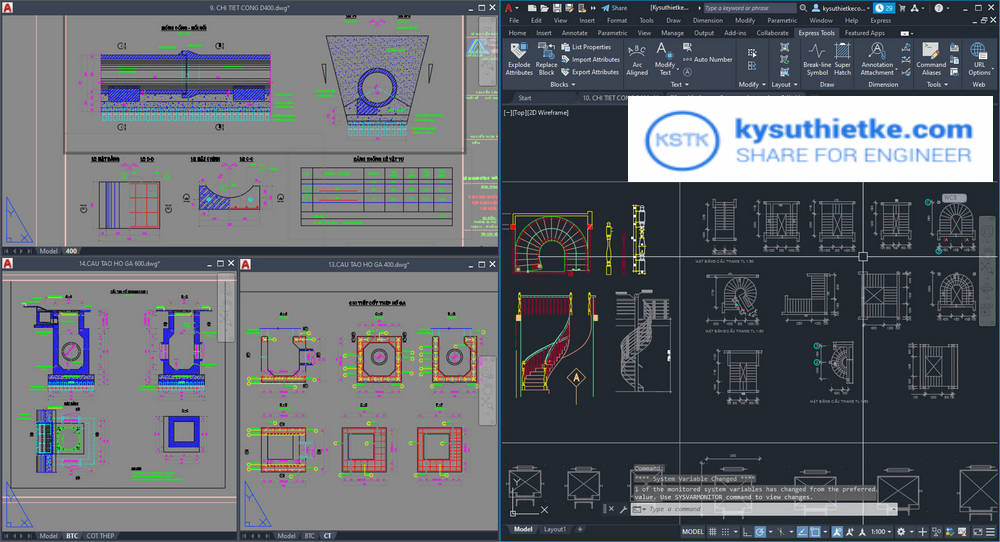 Download AutoCAD 2022 and what’s news - Floating Drawing Windows