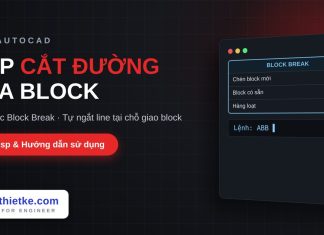 Lisp tự cắt đường tại chỗ giao block trong AutoCAD – Automatic Block Break Lisp tự cắt đường tại chỗ giao block trong AutoCAD
