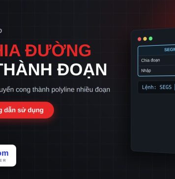 Lisp chia đường cong thành polyline nhiều đoạn trong AutoCAD – Segment Curve Lisp chia đường cong thành polyline nhiều đoạn trong AutoCAD