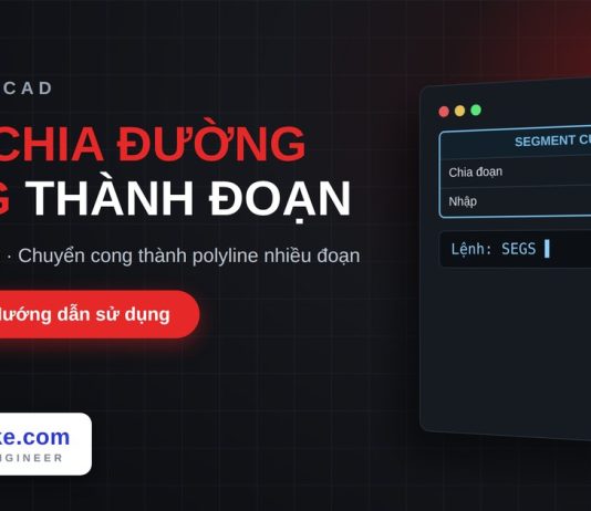 Lisp chia đường cong thành polyline nhiều đoạn trong AutoCAD – Segment Curve Lisp chia đường cong thành polyline nhiều đoạn trong AutoCAD