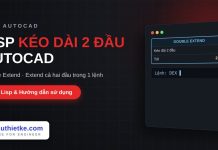 Lisp kéo dài đối tượng cả hai đầu trong AutoCAD – Double Extend Lisp kéo dài đối tượng cả hai đầu trong AutoCAD
