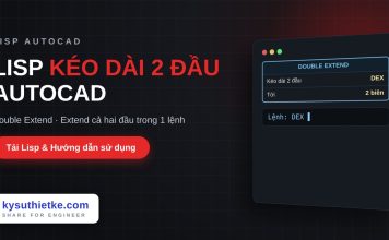 Lisp kéo dài đối tượng cả hai đầu trong AutoCAD – Double Extend Lisp kéo dài đối tượng cả hai đầu trong AutoCAD