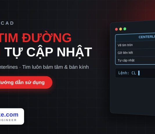 Lisp vẽ tim đường tròn tự cập nhật trong AutoCAD – Associative Centerlines Lisp vẽ tim đường tròn tự cập nhật trong AutoCAD