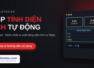 Lisp tính diện tích tự động trong AutoCAD – Area Label Lisp tính diện tích tự động trong AutoCAD Area Label