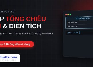 Lisp tính tổng chiều dài và diện tích đối tượng trong AutoCAD – Total Length & Area Lisp tính tổng chiều dài và diện tích đối tượng trong AutoCAD