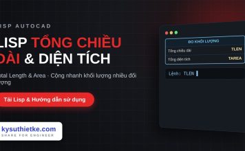 Lisp tính tổng chiều dài và diện tích đối tượng trong AutoCAD – Total Length & Area Lisp tính tổng chiều dài và diện tích đối tượng trong AutoCAD