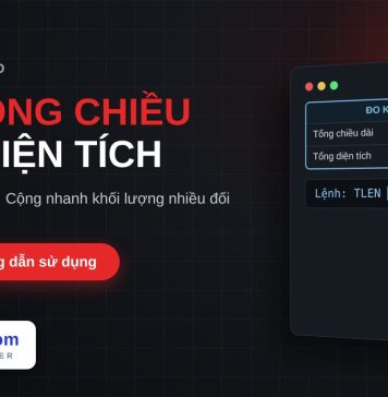 Lisp tính tổng chiều dài và diện tích đối tượng trong AutoCAD – Total Length & Area Lisp tính tổng chiều dài và diện tích đối tượng trong AutoCAD
