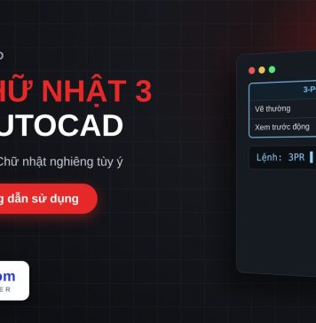 Lisp vẽ chữ nhật theo 3 điểm trong AutoCAD – 3-Point Rectangle Lisp vẽ chữ nhật theo 3 điểm trong AutoCAD