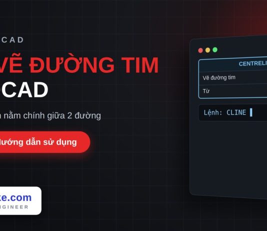 Lisp vẽ đường tim giữa hai đường trong AutoCAD – Centreline Lisp vẽ đường tim giữa hai đường trong AutoCAD