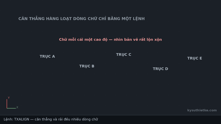 Lisp căn thẳng hàng text trong AutoCAD – Dynamic Text Alignment 1 Hướng dẫn sử dụng Lisp căn thẳng hàng text trong AutoCAD
