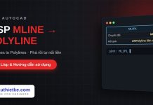 Lisp chuyển Mline thành Polyline trong AutoCAD – Multilines to Polylines Lisp chuyển Mline thành Polyline trong AutoCAD