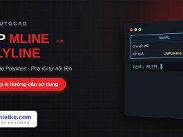 Lisp chuyển Mline thành Polyline trong AutoCAD – Multilines to Polylines Lisp chuyển Mline thành Polyline trong AutoCAD