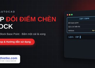 Lisp đổi điểm chèn của block trong AutoCAD – Change Block Base Point Lisp đổi điểm chèn của block trong AutoCAD