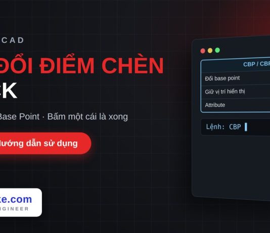Lisp đổi điểm chèn của block trong AutoCAD – Change Block Base Point Lisp đổi điểm chèn của block trong AutoCAD