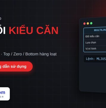 Lisp đổi kiểu căn của Mline trong AutoCAD – Multiline Justification Lisp đổi kiểu căn của Mline trong AutoCAD