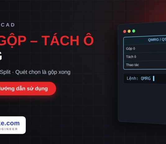 Lisp gộp và tách ô bảng trong AutoCAD – Quick Merge & Split Lisp gộp và tách ô bảng trong AutoCAD