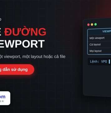 Lisp tạo đường bao viewport trong AutoCAD – Viewport Outline Lisp tạo đường bao viewport trong AutoCAD