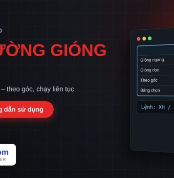 Lisp vẽ đường gióng XLine trong AutoCAD – XLine Lisp vẽ đường gióng XLine trong AutoCAD