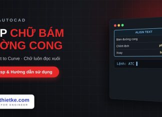Lisp viết chữ bám theo đường cong trong AutoCAD – Align Text to Curve Lisp viết chữ bám theo đường cong trong AutoCAD