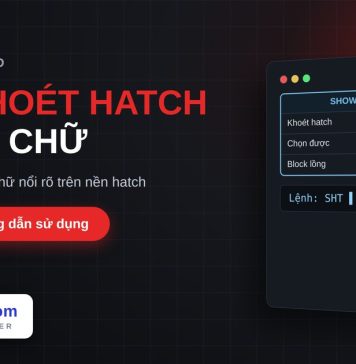 Lisp khoét hatch quanh text trong AutoCAD – Show Hatch Text Lisp khoét hatch quanh text trong AutoCAD