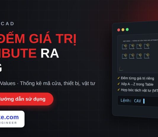 Lisp đếm giá trị attribute trong AutoCAD – Count Attribute Values lisp đếm giá trị attribute trong AutoCAD