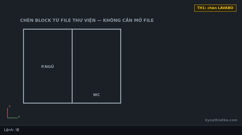Lisp chèn block từ bản vẽ khác trong AutoCAD – Import Block 1 Hướng dẫn sử dụng Lisp chèn block từ bản vẽ khác trong AutoCAD