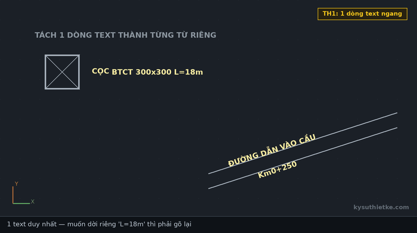 Lisp tách text thành từng từ trong AutoCAD – Text to Words 1 Hướng dẫn sử dụng Lisp tách text thành từng từ trong AutoCAD