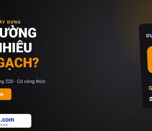1m2 tường xây bao nhiêu viên gạch? Cách tính cho tường 110 và 220 1m2 tường bao nhiêu viên gạch