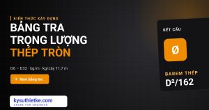 Bảng tra trọng lượng thép tròn và công thức tính nhanh (D6 – D32) bảng tra trọng lượng thép