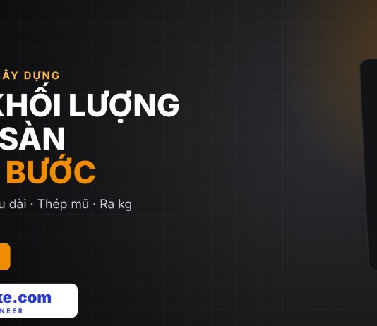 Cách bóc khối lượng thép sàn đơn giản, có ví dụ từng bước