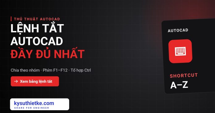 lệnh tắt AutoCAD lệnh tắt AutoCAD